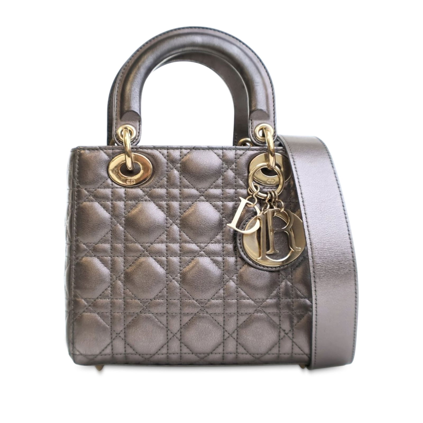 Dior Small Metallic Lambskin Cannage My ABCDior Lady Dior Bag: Dior Small Metallic Lambskin Cannage My ABCDior Lady Dior Bag Introducing the Small Metallic Lambskin Cannage My ABCDior Lady Dior, an exquisite handbag that combines elegance and functionality. This