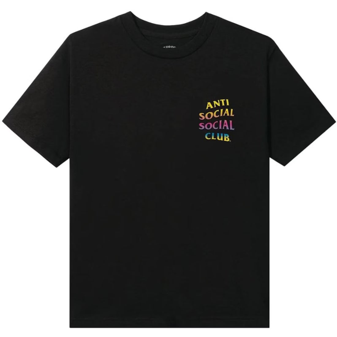 Three Evils Graphic T-Shirt by Anti Social Social Club in Black: Three Evils Graphic T-Shirt by Anti Social Social Club in Black This Anti Social Social Club Three Evils Black Tee features the distinctive "Three Evils" graphic on high-quality black cotton. Designed