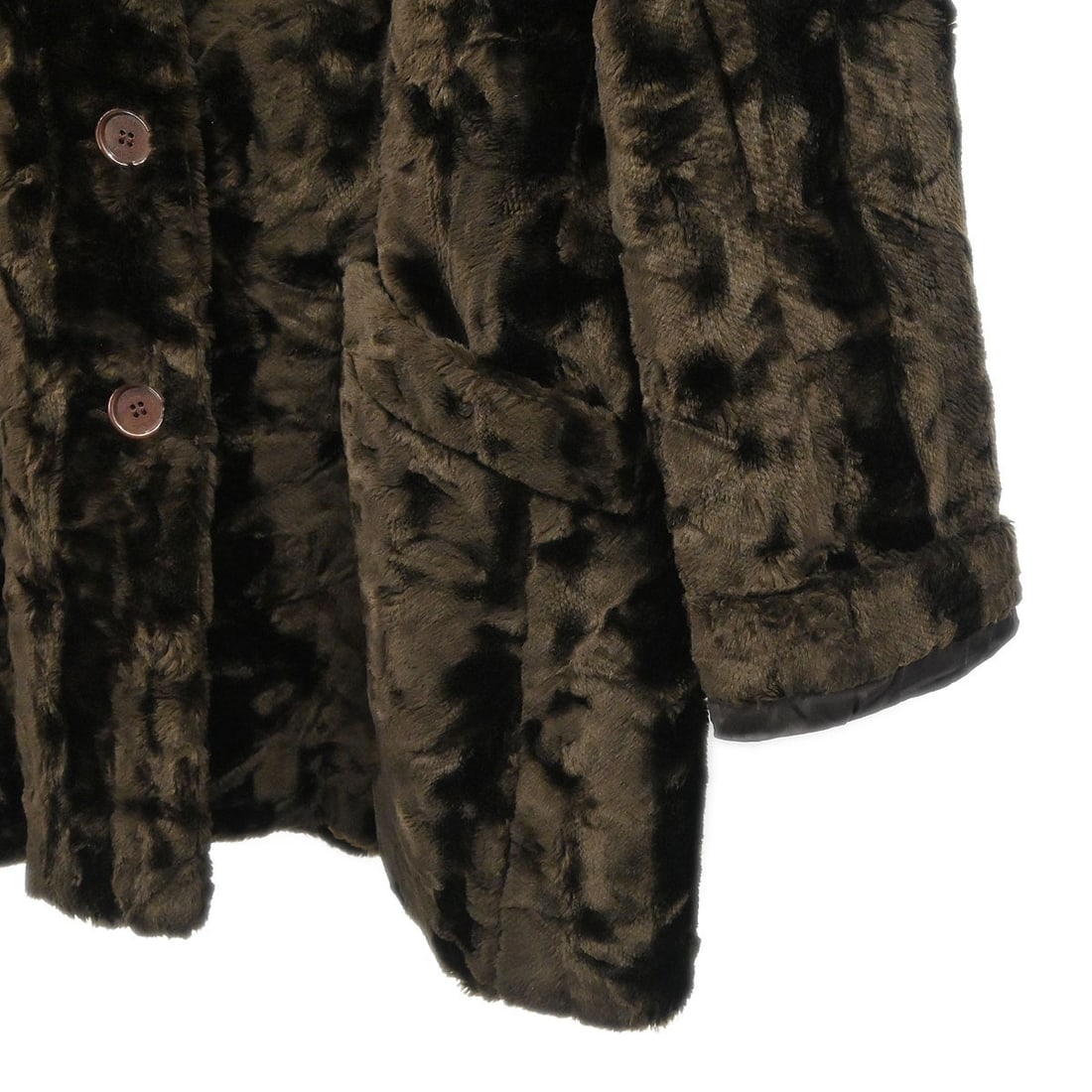 Celine Brown Collared Mid-Length Button Jacket Size 44 - 6