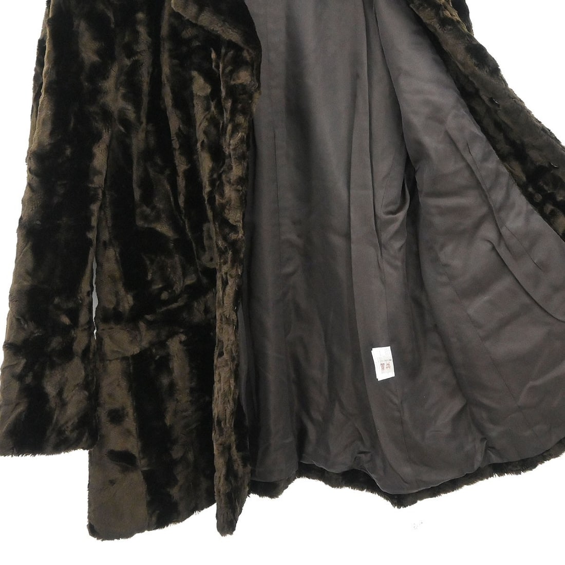 Celine Brown Collared Mid-Length Button Jacket Size 44 - 8