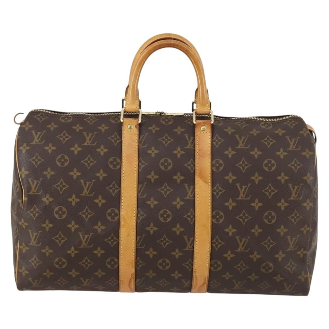 Louis Vuitton Keepall 45 Monogram Canvas Travel Bag Brown Unisex France (1 of 18)