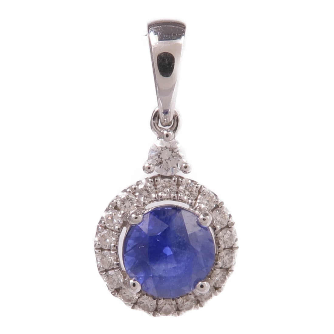 Sapphire Diamond Pendant Top in 18K White Gold by JEWELRY (1 of 7)