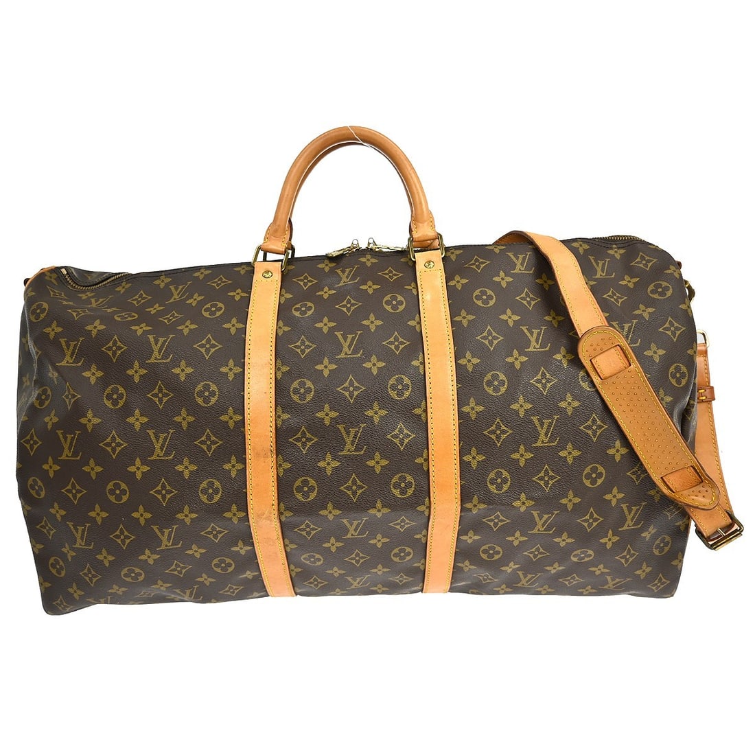 Louis Vuitton Keepall Bandouliiere 60 Monogram Canvas Extra Large Travel Duffle Bag (1 of 15)