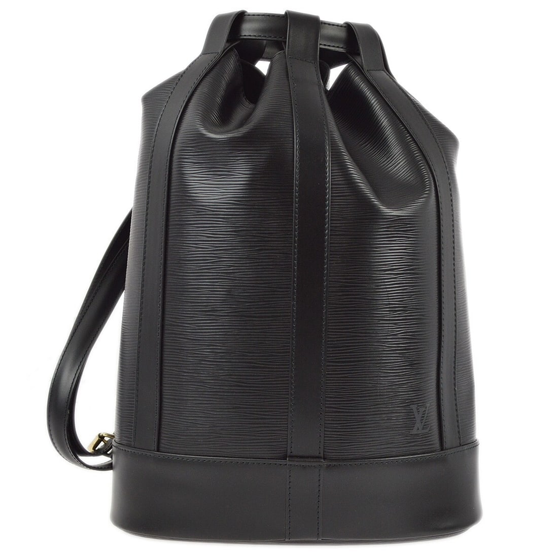 Louis Vuitton Randonnee PM Black Epi Leather Drawstring Shoulder Bag M52352 (1 of 12)