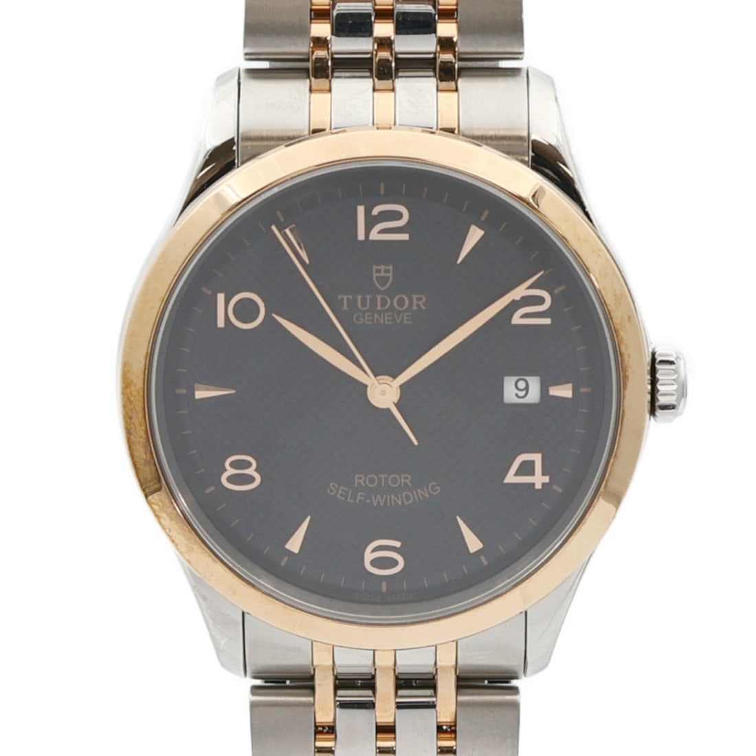 Tudor 1926 Stainless Steel and 18K Gold Black Dial Automatic Wristwatch (1 of 17)