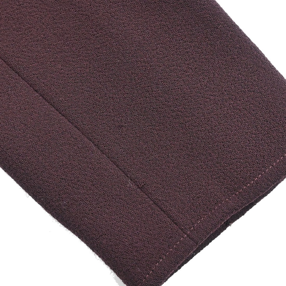 Chanel Bordeaux Wool Collared Button Jacket Size 40 - 5