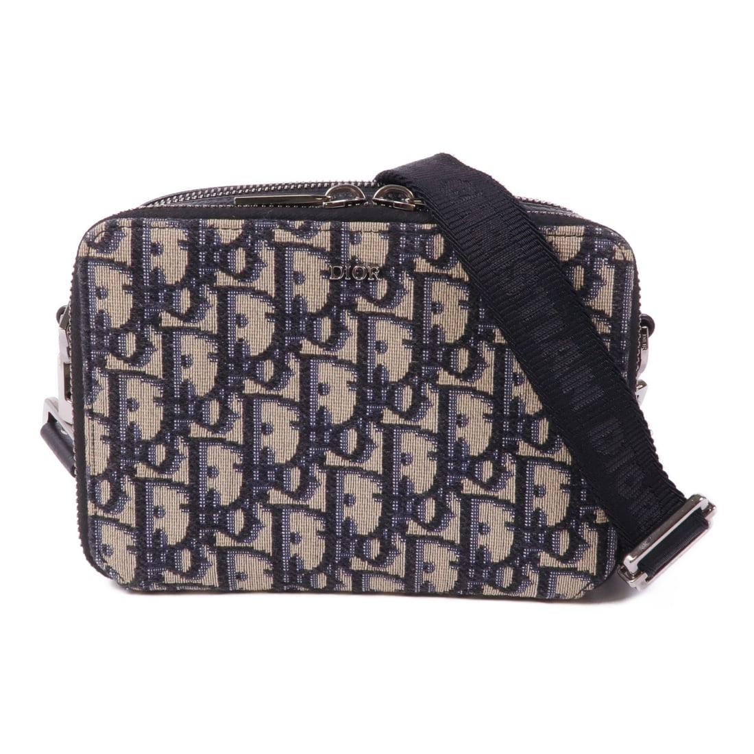 Christian Dior Oblique Canvas Shoulder Bag Blue 20BBC119YSE (1 of 14)