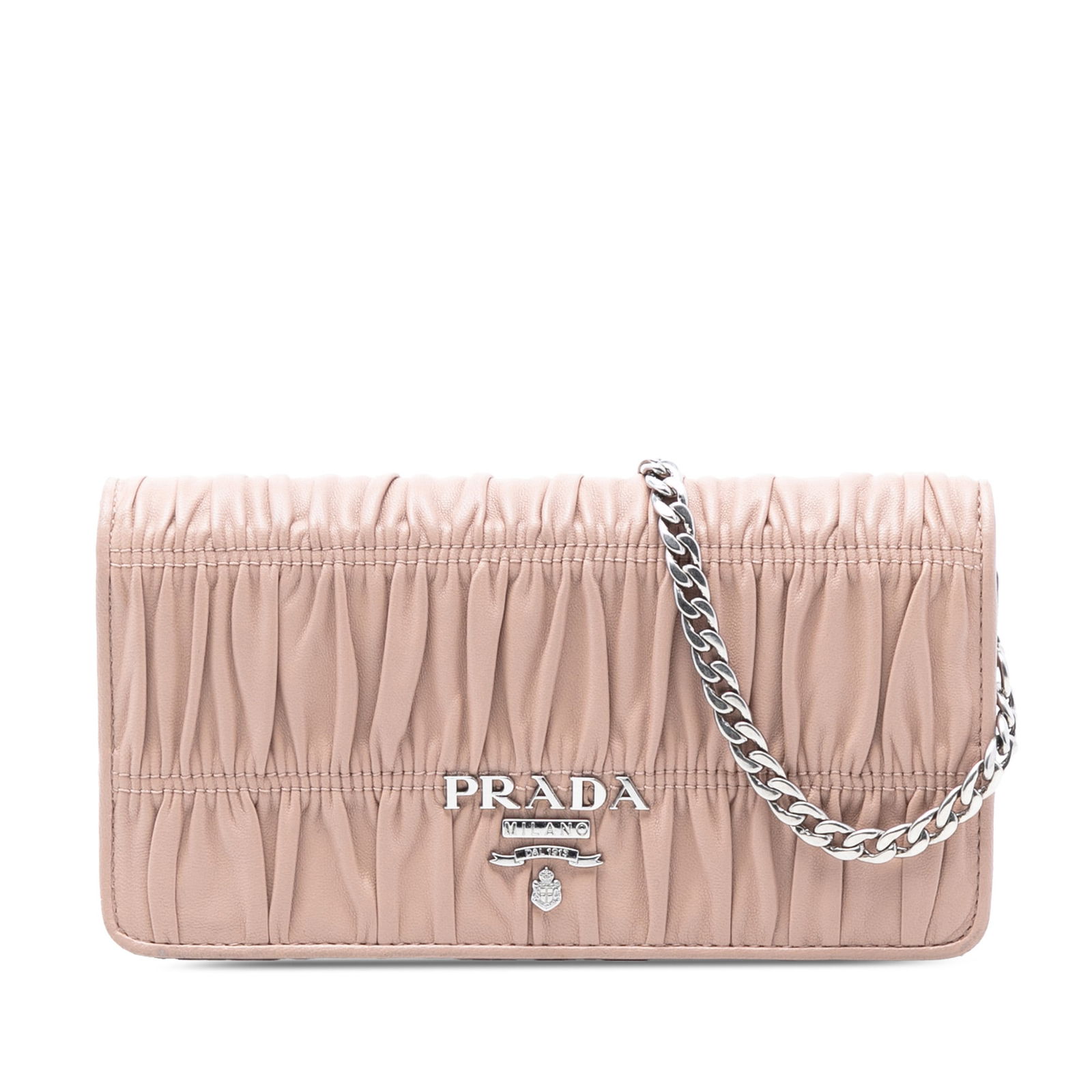 Prada Nappa Gaufre Leather Wallet on Chain with Detachable Strap (1 of 7)