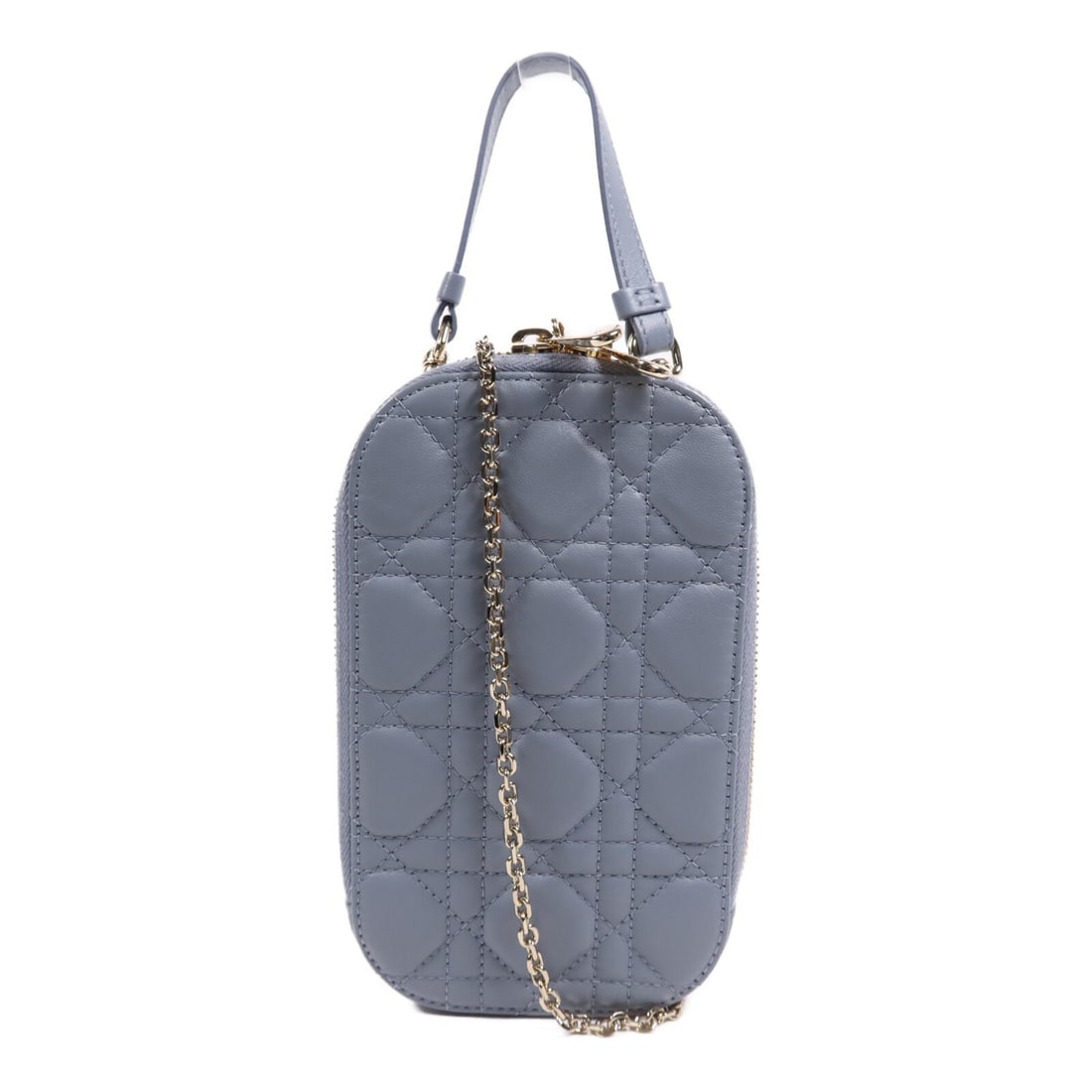Christian Dior Call'In Dior Blue Lambskin Shoulder Bag GHW: Christian Dior Call'In Dior Blue Lambskin Shoulder Bag GHW Elevate your accessory collection with this exquisite Christian Dior Call'In Dior Shoulder Bag. Crafted from luxurious lambskin leather, this