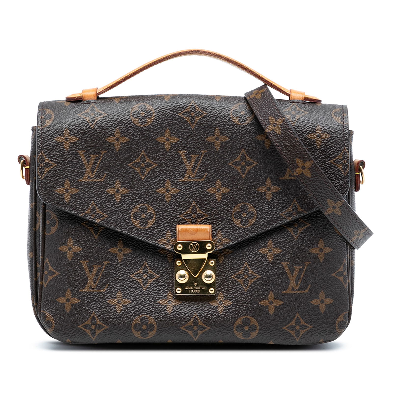 Louis Vuitton Pochette Metis Shoulder Bag in Monogram Canvas with Top Handle (1 of 7)