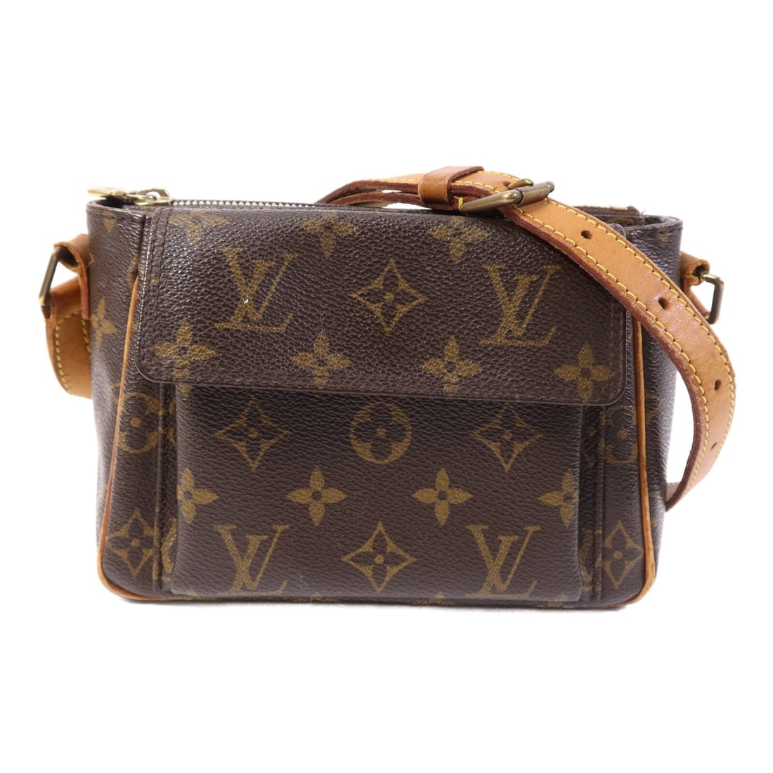 Louis Vuitton Viva Cite PM Brown Monogram Shoulder Bag M51165 with Gold Hardware (1 of 14)