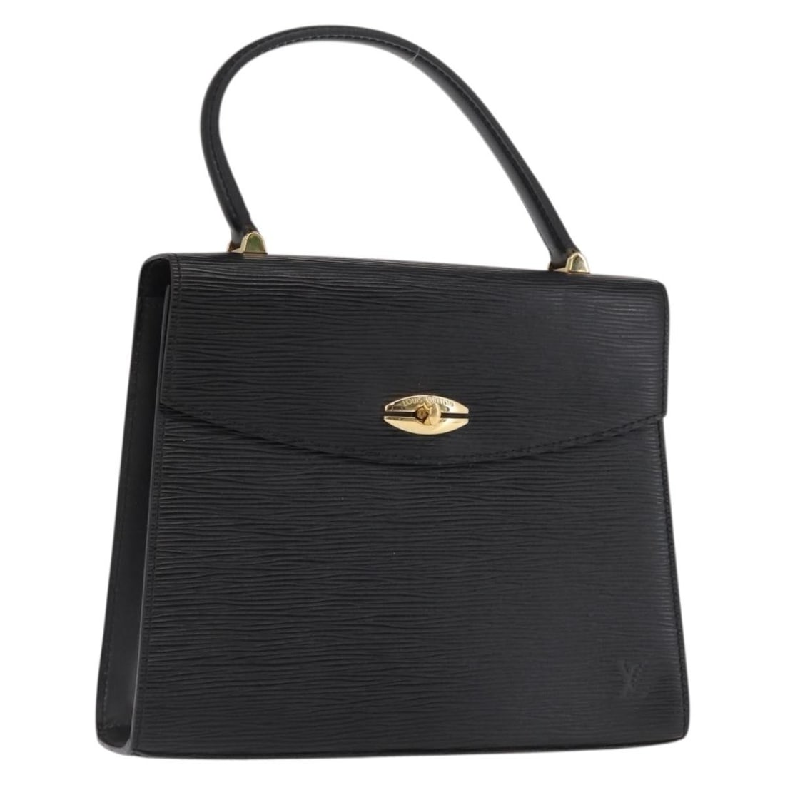 Louis Vuitton Black Epi Leather Malesherbes Handbag Model M52372: Louis Vuitton Black Epi Leather Malesherbes Handbag Model M52372 This Louis Vuitton Malesherbes handbag features iconic black Epi leather with a structured silhouette. The bag is designed with a top h