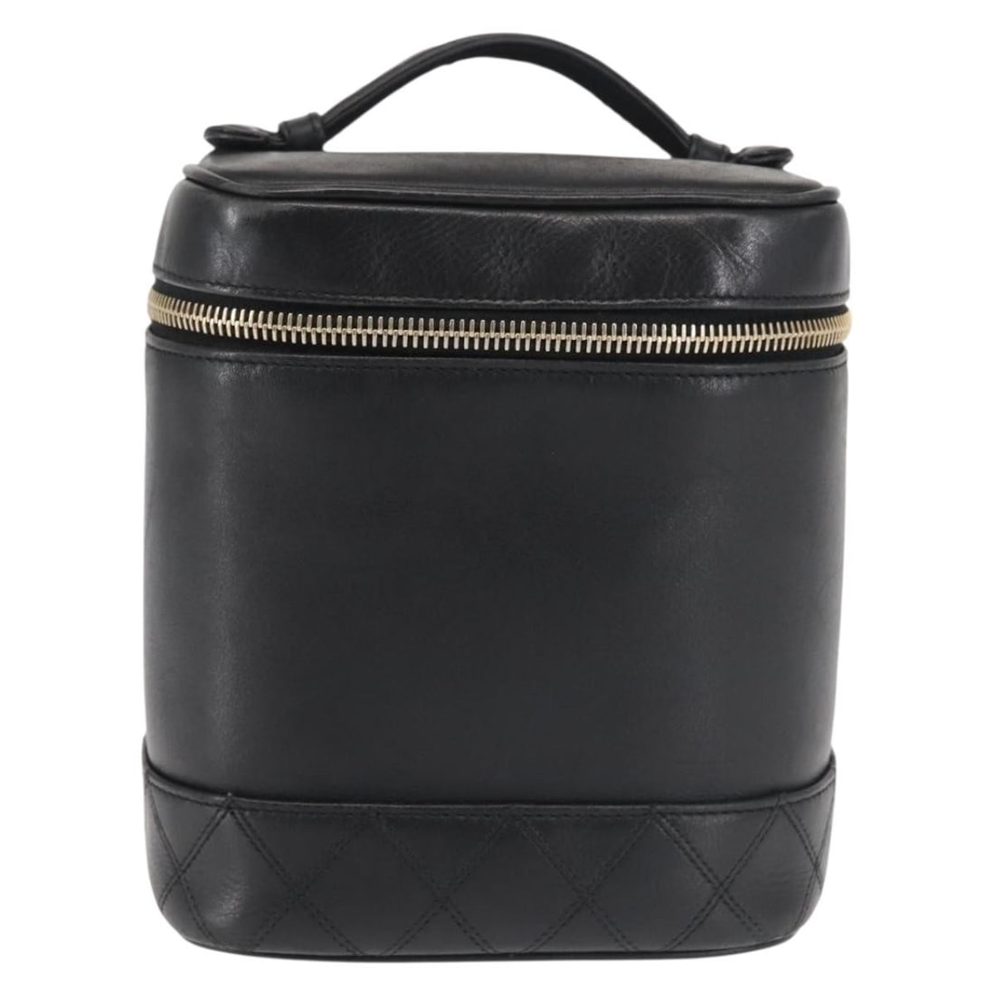 Black Leather Chanel Vanity Pouch 14cm x 17cm x 12cm (1 of 18)