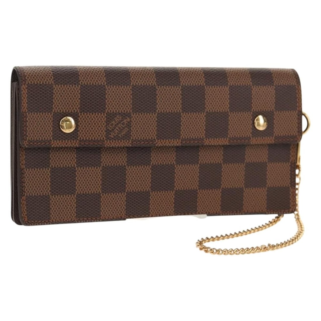 LOUIS VUITTON Damier Ebene Accordion Wallet N60002 with Dust Bag: LOUIS VUITTON Damier Ebene Accordion Wallet N60002 with Dust Bag Discover the elegance of the LOUIS VUITTON Damier Ebene Accordion Wallet, a quintessential accessory crafted in France. This long walle
