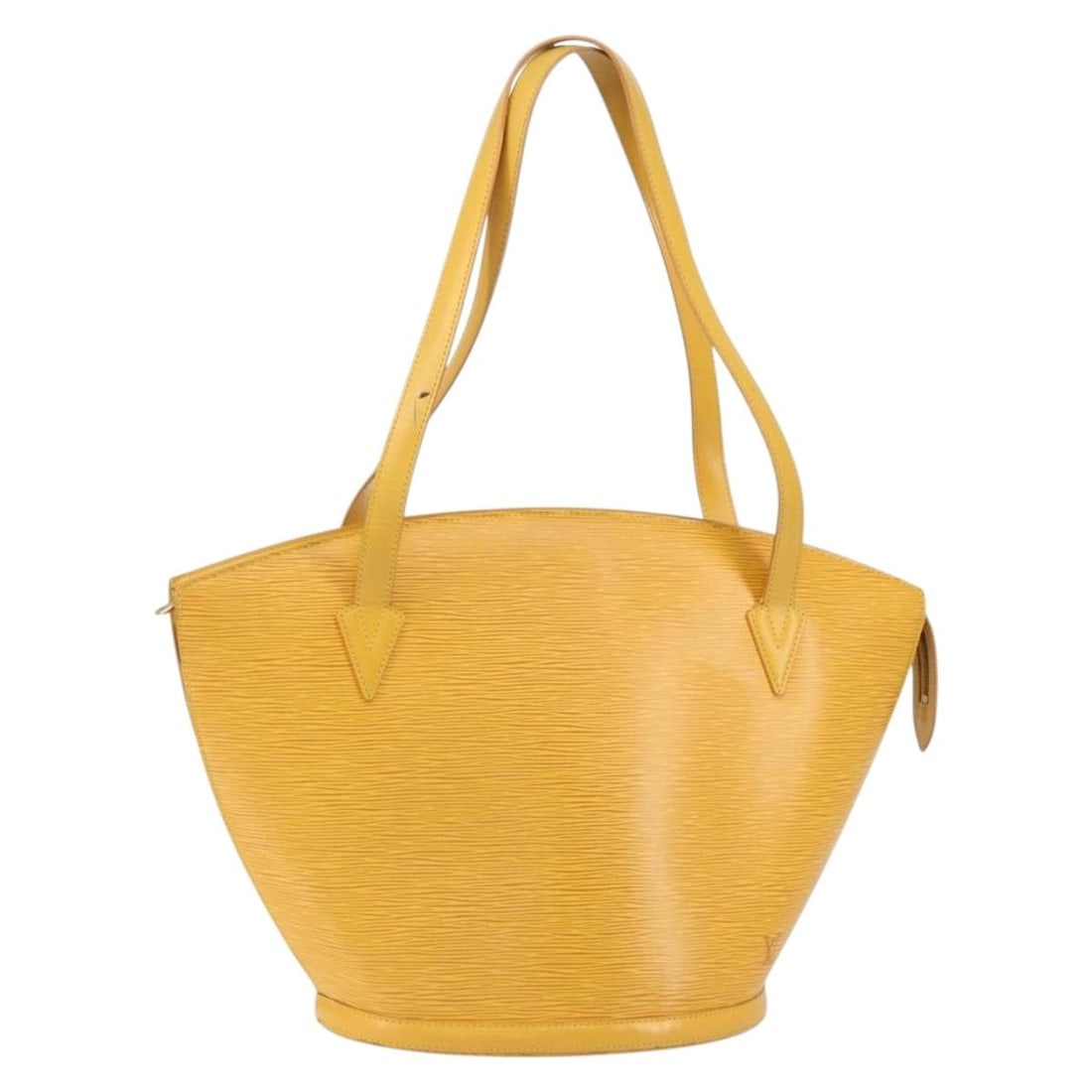 Yellow Louis Vuitton Epi Leather Saint Jacques Shoulder Bag: Yellow Louis Vuitton Epi Leather Saint Jacques Shoulder Bag This Louis Vuitton Saint Jacques handbag is crafted from yellow Epi leather, designed for women. It features a shoulder strap and metal fitt