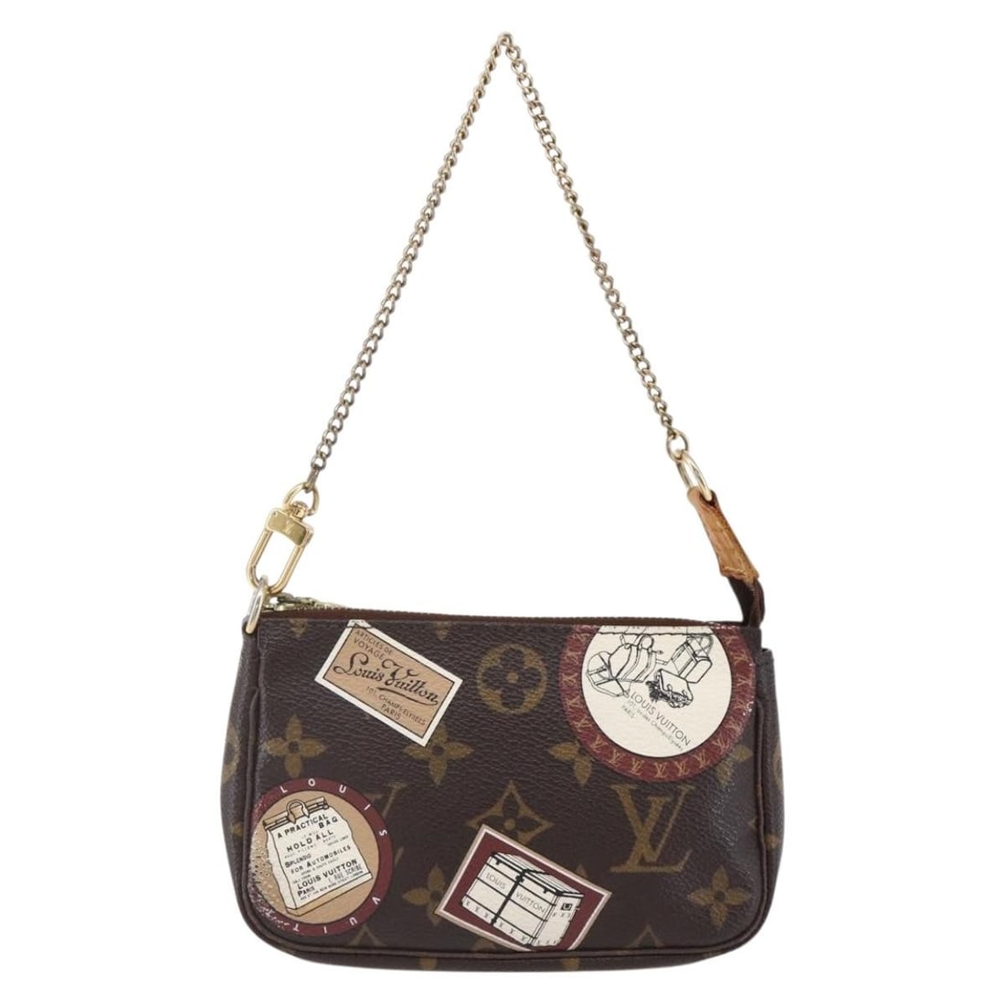 Limited Edition Louis Vuitton Mini Pochette Accessoire Monogram Canvas Bag: Limited Edition Louis Vuitton Mini Pochette Accessoire Monogram Canvas Bag This Louis Vuitton Mini Pochette Accessoire is a limited edition accessory crafted from signature Monogram canvas in brown. D