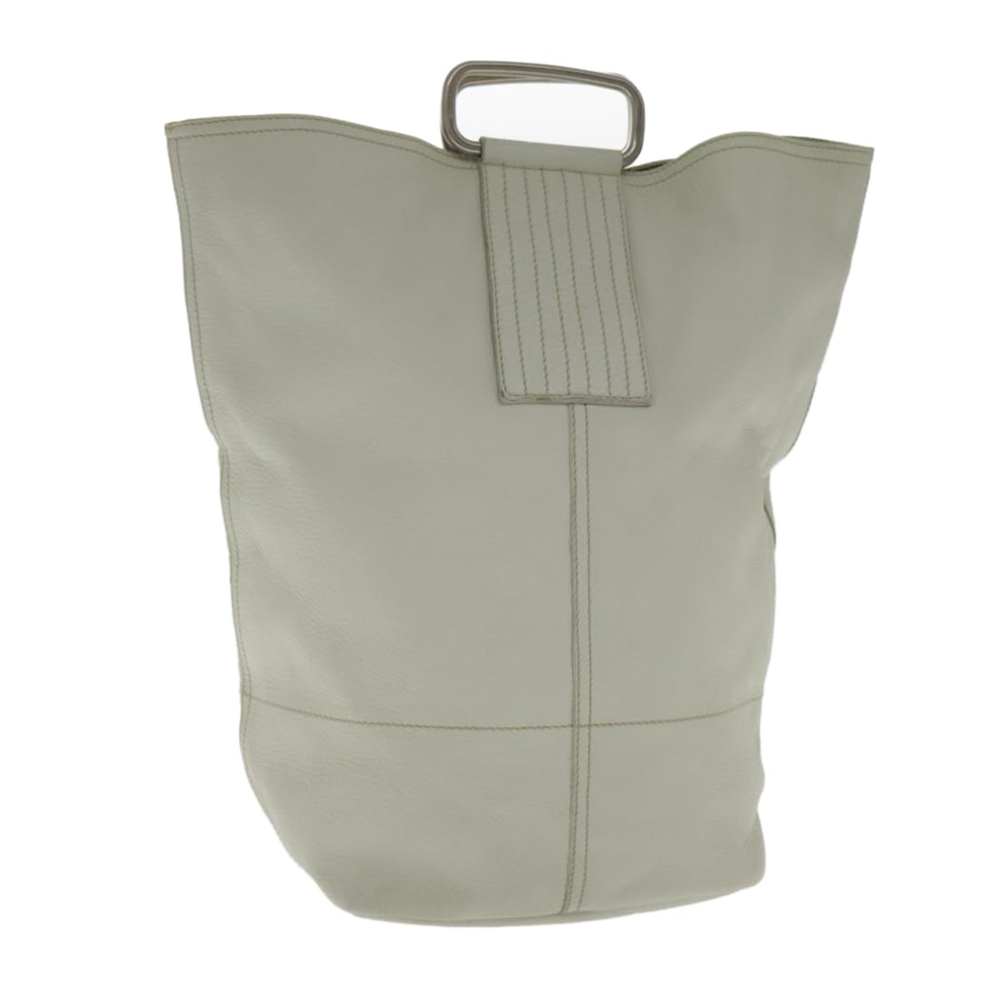 White Leather Vintage Prada Shoulder Bag Made in Italy: White Leather Vintage Prada Shoulder Bag Made in Italy This Prada vintage handbag is crafted from white leather and designed for women. Made in Italy, it features a spacious interior and classic silho