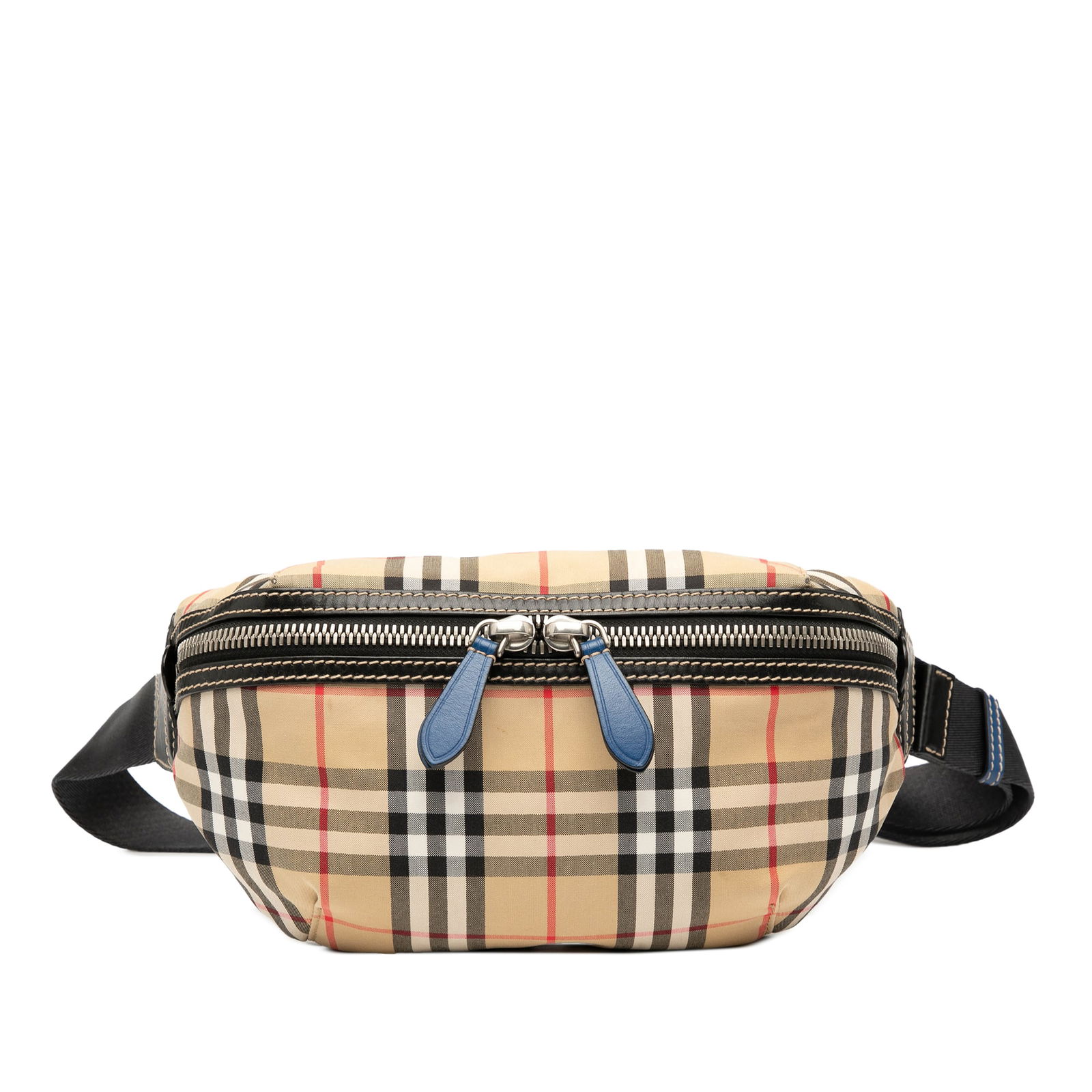 Burberry House Check Nylon Sonny Belt Bag Brown Fabric Italy: Burberry House Check Nylon Sonny Belt Bag Brown Fabric Italy This Burberry House Check Nylon Sonny Belt Bag is a stylish accessory featuring a durable house check nylon body complemented by leather tr