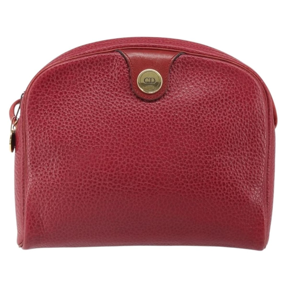 Christian Dior Leather Shoulder Bag Vintage CD Logo Red: Christian Dior Leather Shoulder Bag Vintage CD Logo Red This Christian Dior vintage shoulder bag features the iconic CD logo design crafted in red leather. It is designed for women and offers a compac