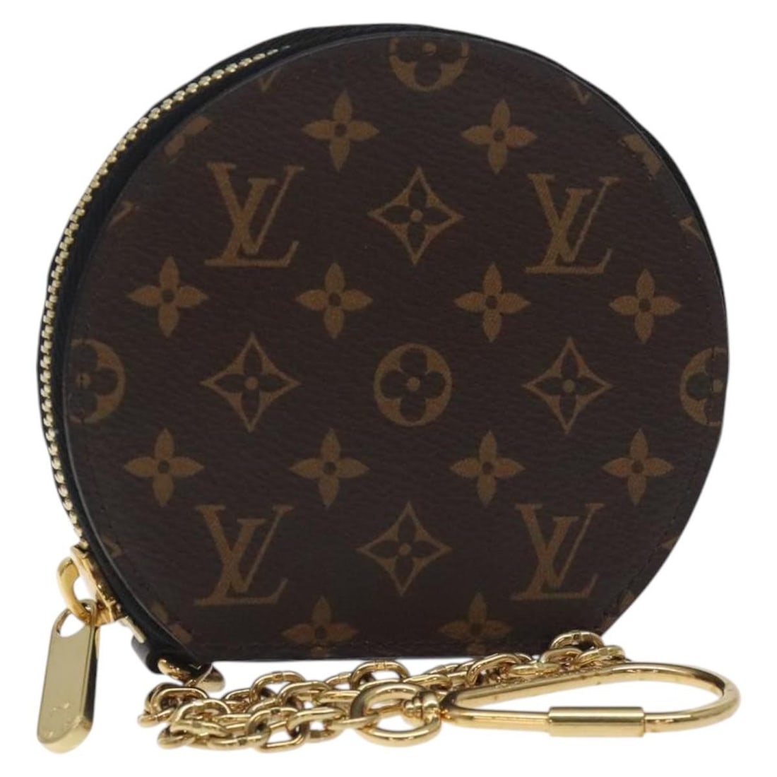 Boite Chapeau Monogram Canvas Coin Purse by Louis Vuitton: Boite Chapeau Monogram Canvas Coin Purse by Louis Vuitton Louis Vuitton Boite Chapeau Coin Purse crafted in monogram canvas for women. This brown coin purse features a compact design with slight rubbi