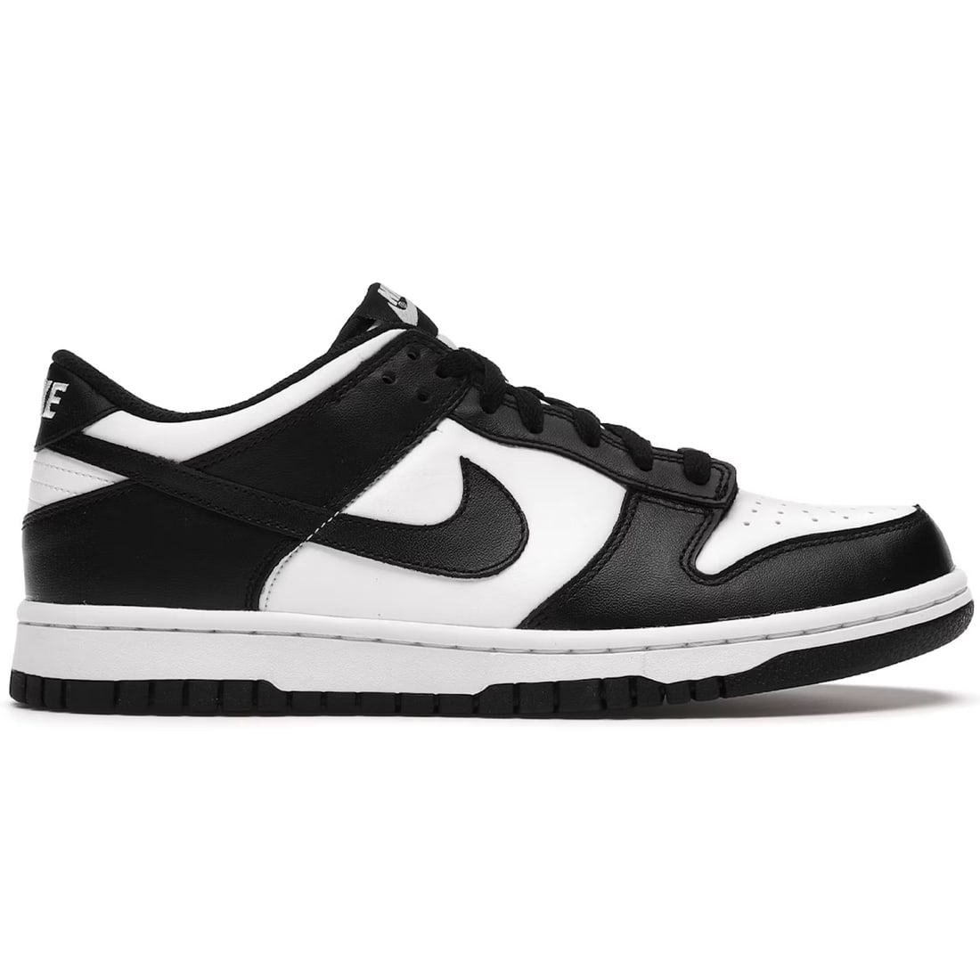 Dunk Low Retro White Black 2021 Grade School Sneakers by Nike: Dunk Low Retro White Black 2021 Grade School Sneakers by Nike Authentic Nike Dunk Low Retro White Black (2021) in grade school sizing. This pair is un-used and in unworn condition. Size is 3.5 men's /