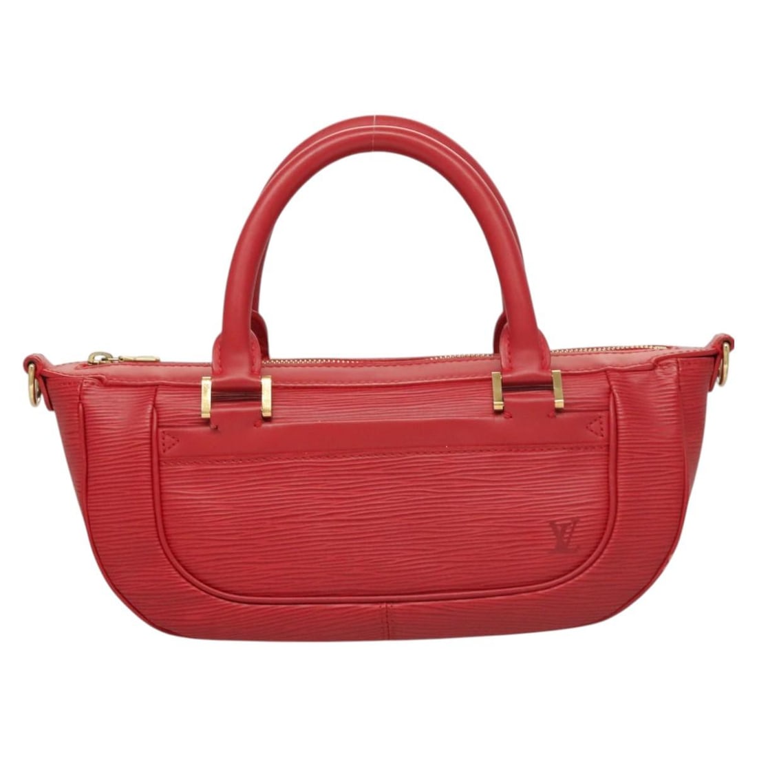 Louis Vuitton Red Epi Leather Danura Shoulder Bag 31cm: Louis Vuitton Red Epi Leather Danura Shoulder Bag 31cm This Louis Vuitton Danura handbag for women is crafted from red leather and features a structured design. It shows signs of wear including surfac