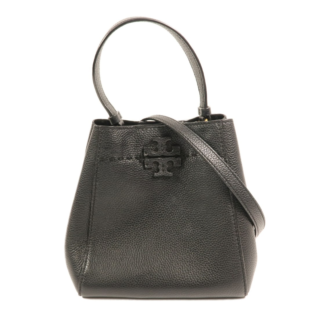 Tory Burch Black Calfskin 2-Way Shoulder Bag with Gold Hardware (1 of 14)