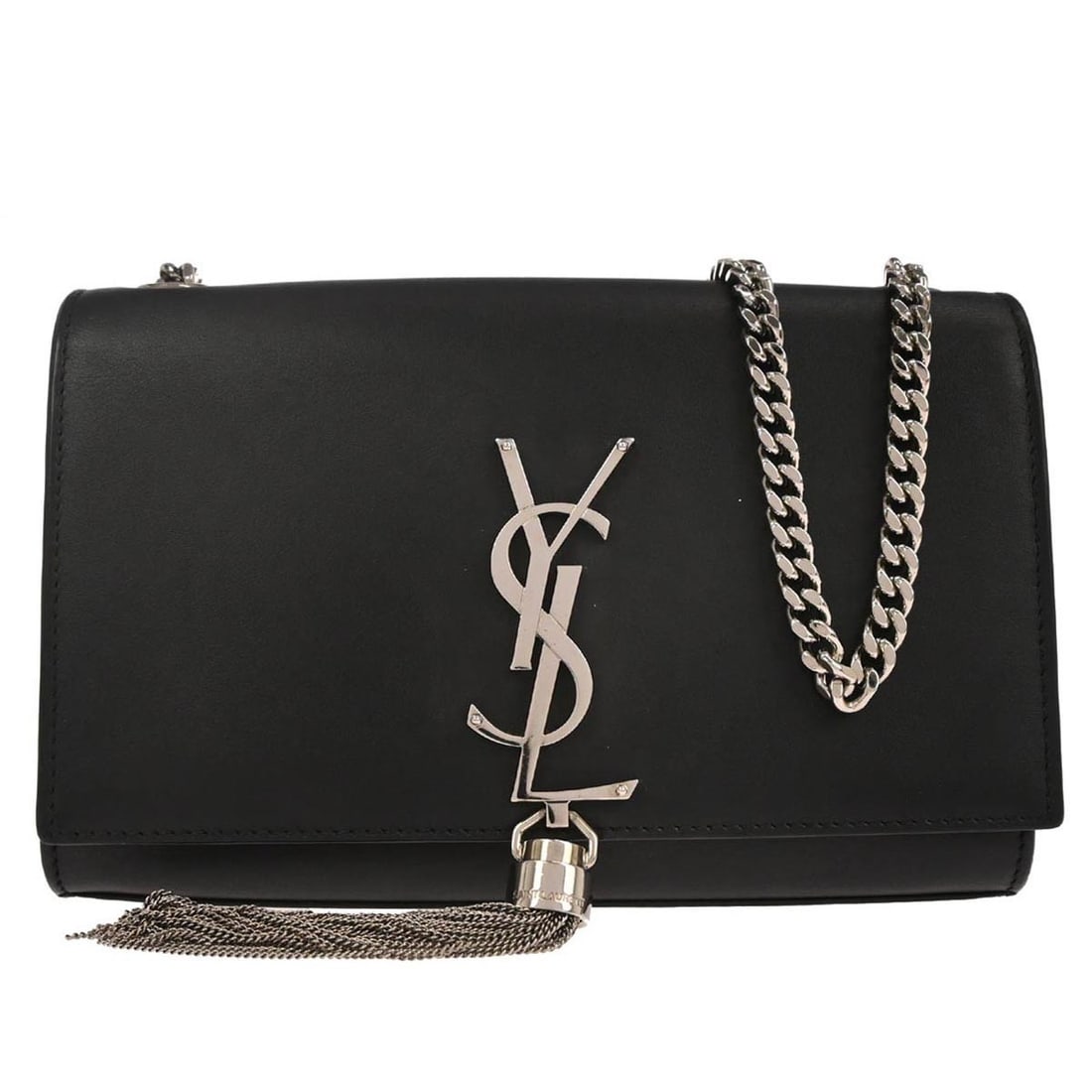 Saint Laurent Leather Crossbody Bag Classic Monogram with Tassel (1 of 10)