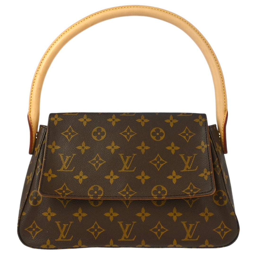 Louis Vuitton Monogram Mini Looping Handbag M51147 Vintage Brown: Louis Vuitton Monogram Mini Looping Handbag M51147 Vintage Brown This Louis Vuitton Monogram Mini Looping Handbag is a stylish and functional accessory perfect for casual occasions. Featuring a classi