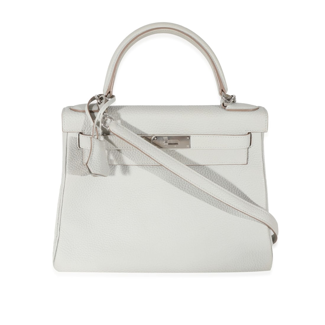 Hermes Kelly 28 Togo Retourne Handbag Gris Perle Silver-Tone (1 of 8)
