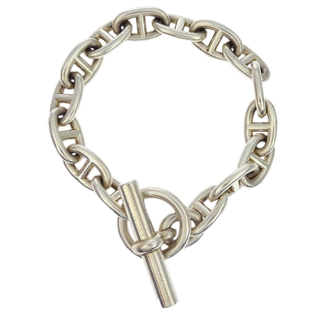 HERMES Chaine d'Ancre MM Vintage Bracelet Ag925 Silver (1 of 4)