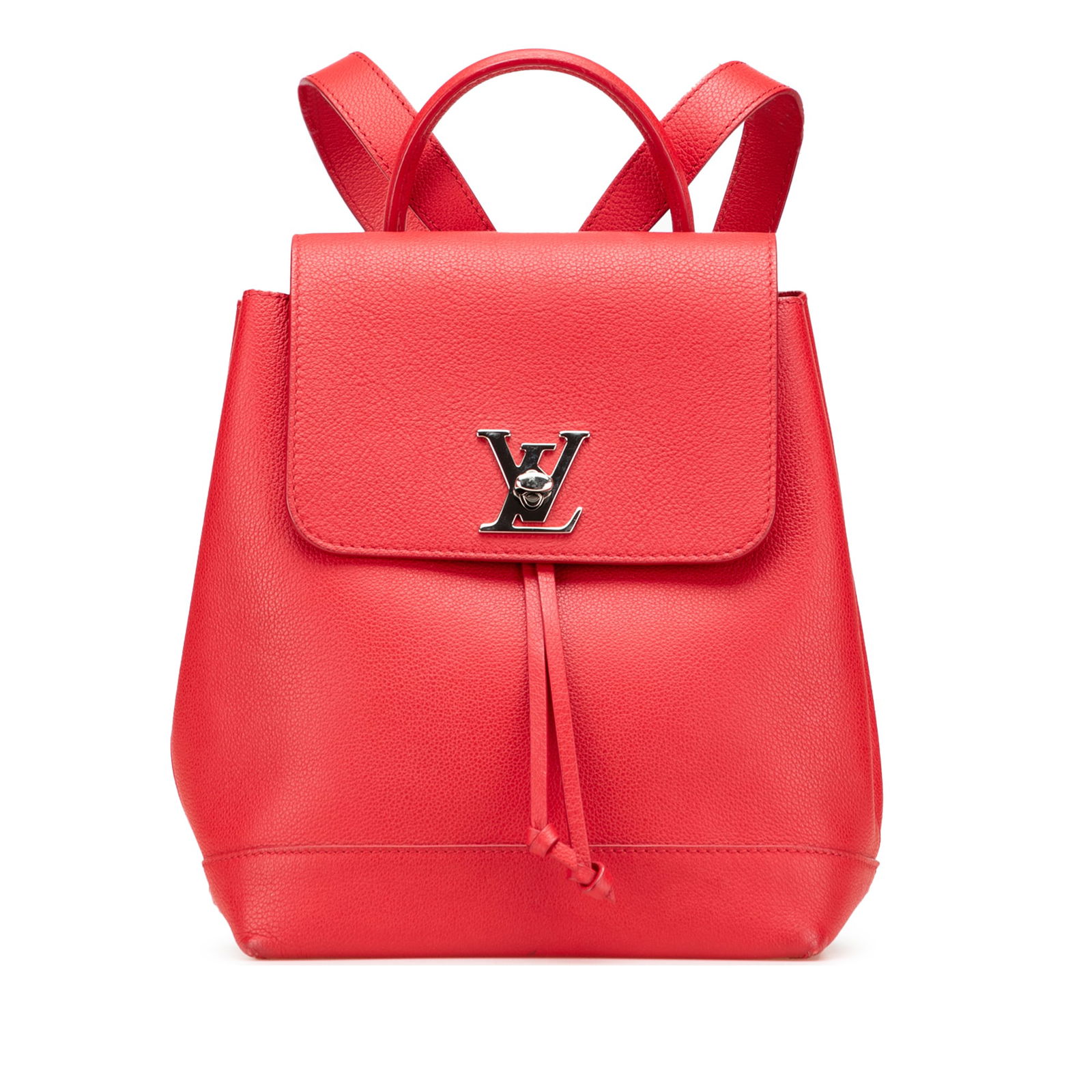 Louis Vuitton Taurillon Lockme Red Leather Backpack (1 of 12)