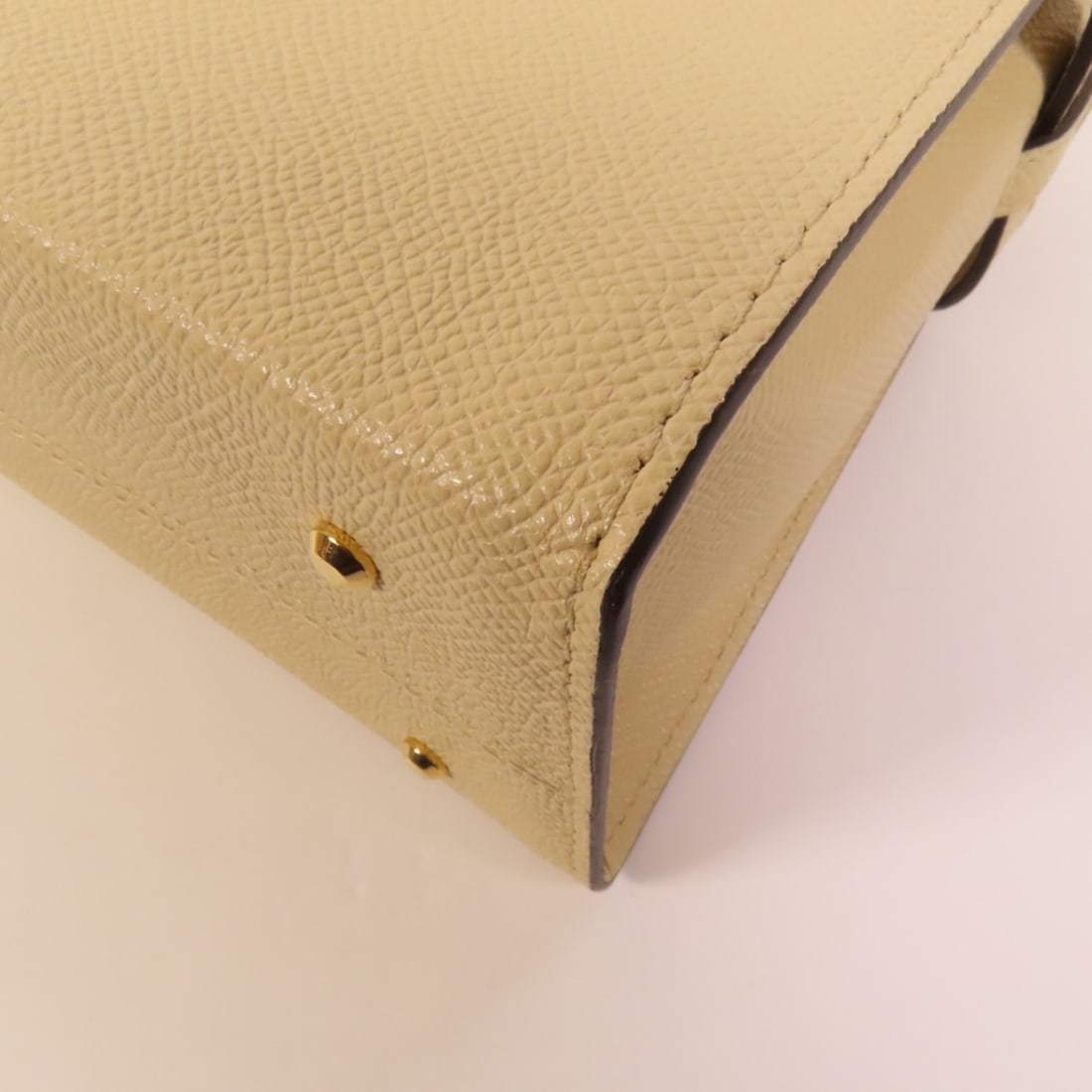 Delvaux Tempete PM 2way Shoulder Bag Beige Calfskin Leather - 15