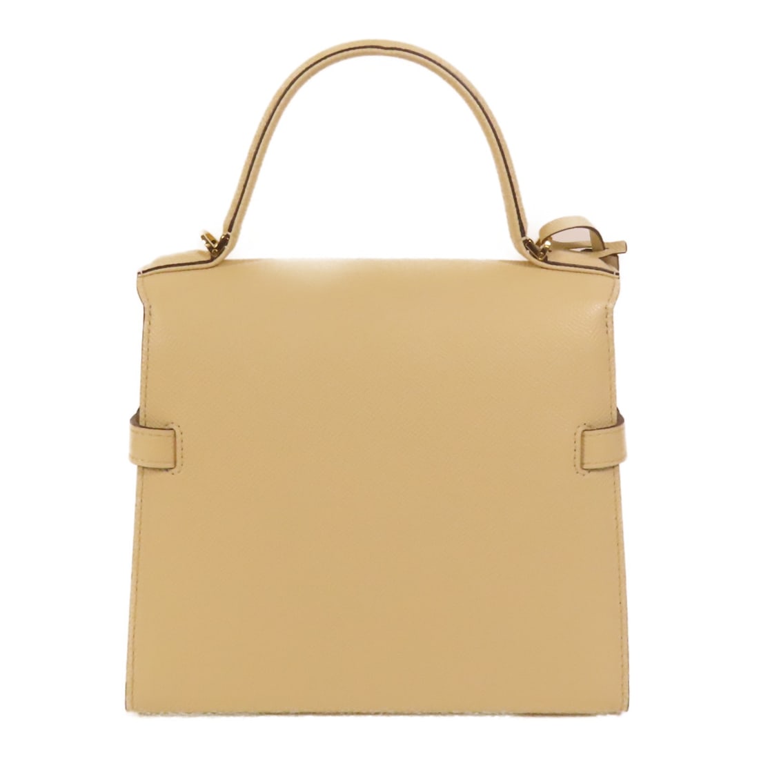 Delvaux Tempete PM 2way Shoulder Bag Beige Calfskin Leather - 2