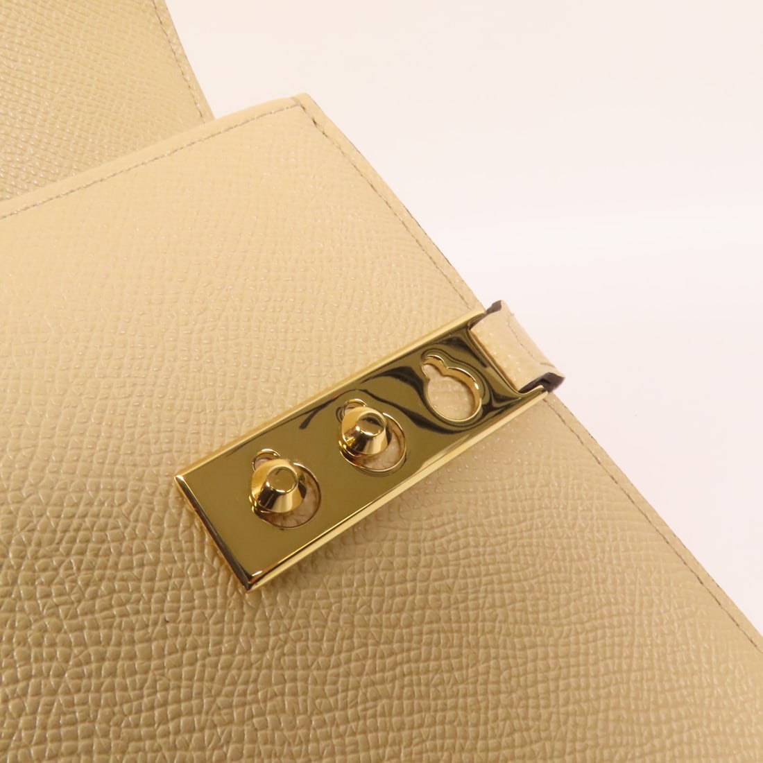 Delvaux Tempete PM 2way Shoulder Bag Beige Calfskin Leather - 9