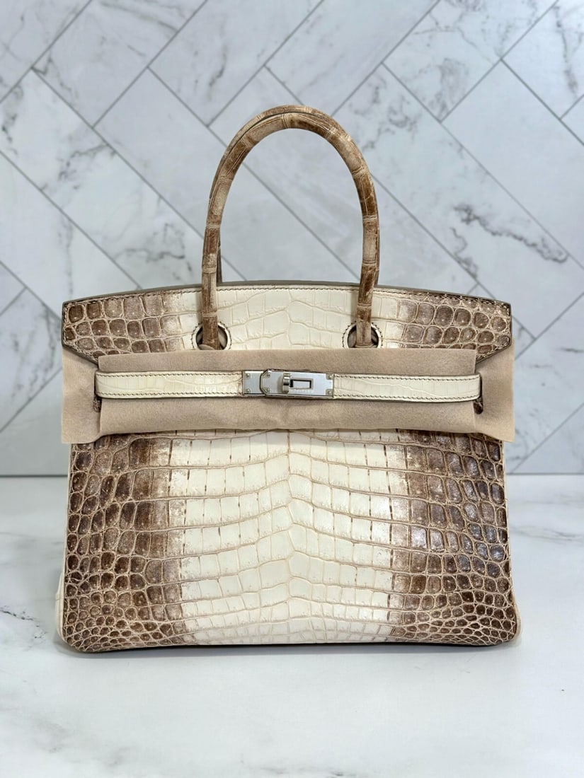 Hermes Birkin 30 Himalaya Crocodile Leather Bag with Lock and Key (1 of 14)