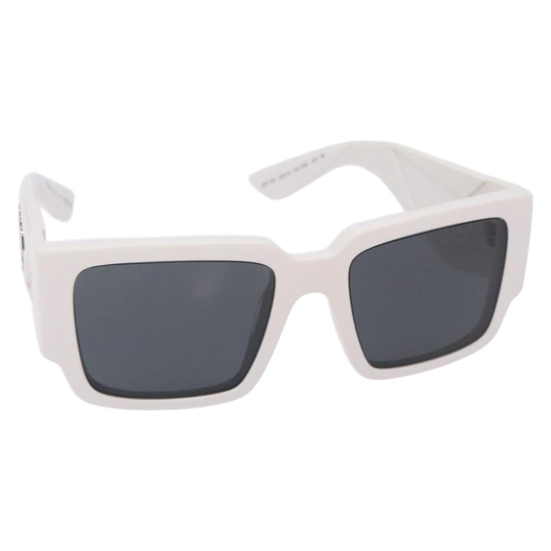 PRADA White Plastic Sunglasses Authentic Made in Italy: PRADA White Plastic Sunglasses Authentic Made in Italy Elevate your style with these authentic PRADA sunglasses, expertly crafted in Italy. Featuring a sleek white plastic frame, these sunglasses comb