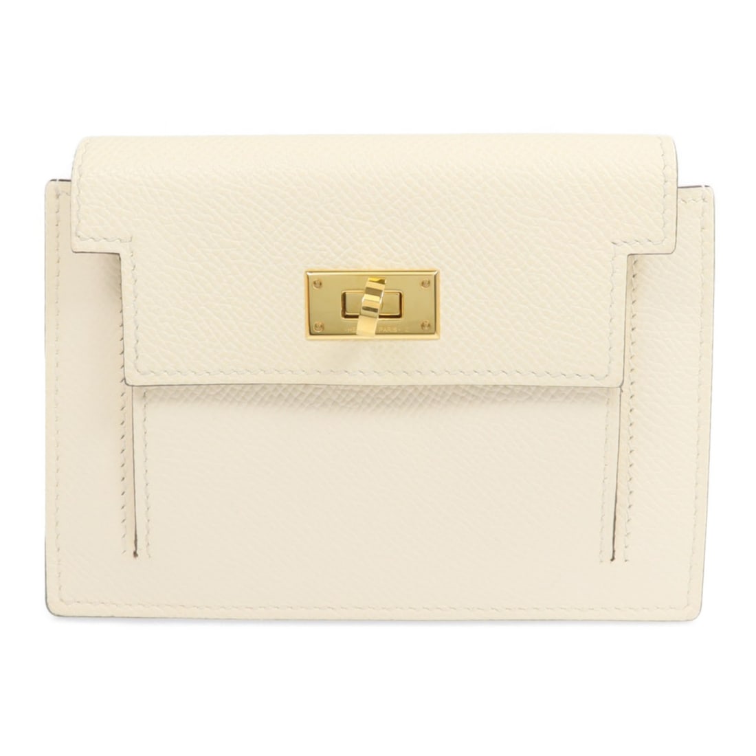 Kelly Pocket Veau Epsom Leather Coin Purse with Gold Hardware by Hermes (1 of 16)