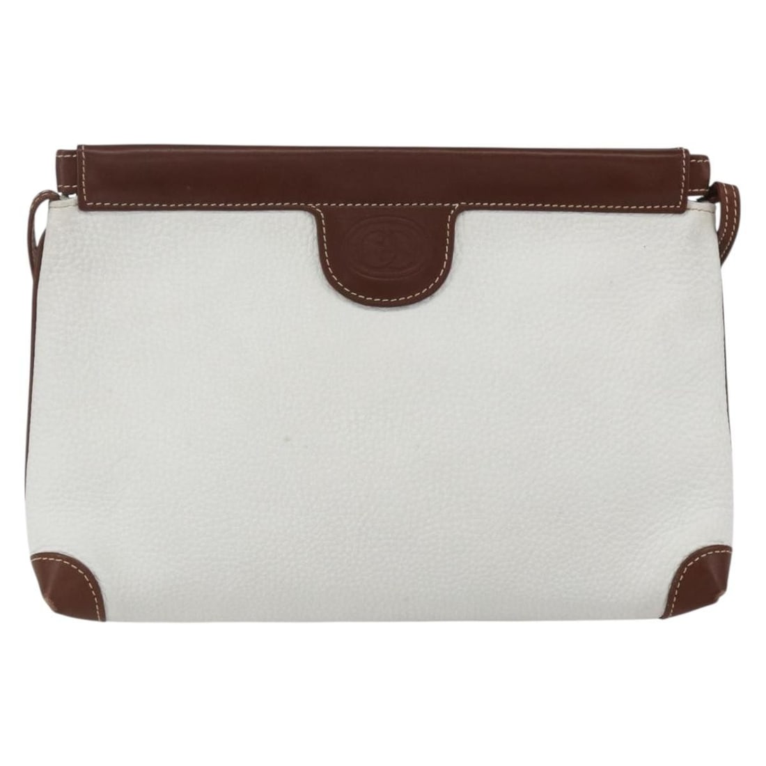 Gucci White Leather Vintage Shoulder Bag for Women: Gucci White Leather Vintage Shoulder Bag for Women This Gucci vintage shoulder bag is crafted from white leather and designed for women. Made in Italy, it features a classic silhouette with a shoulder