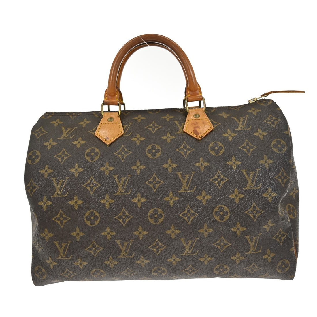 Louis Vuitton Speedy Brown Canvas Handbag 35cm x 23cm x 18cm (1 of 10)