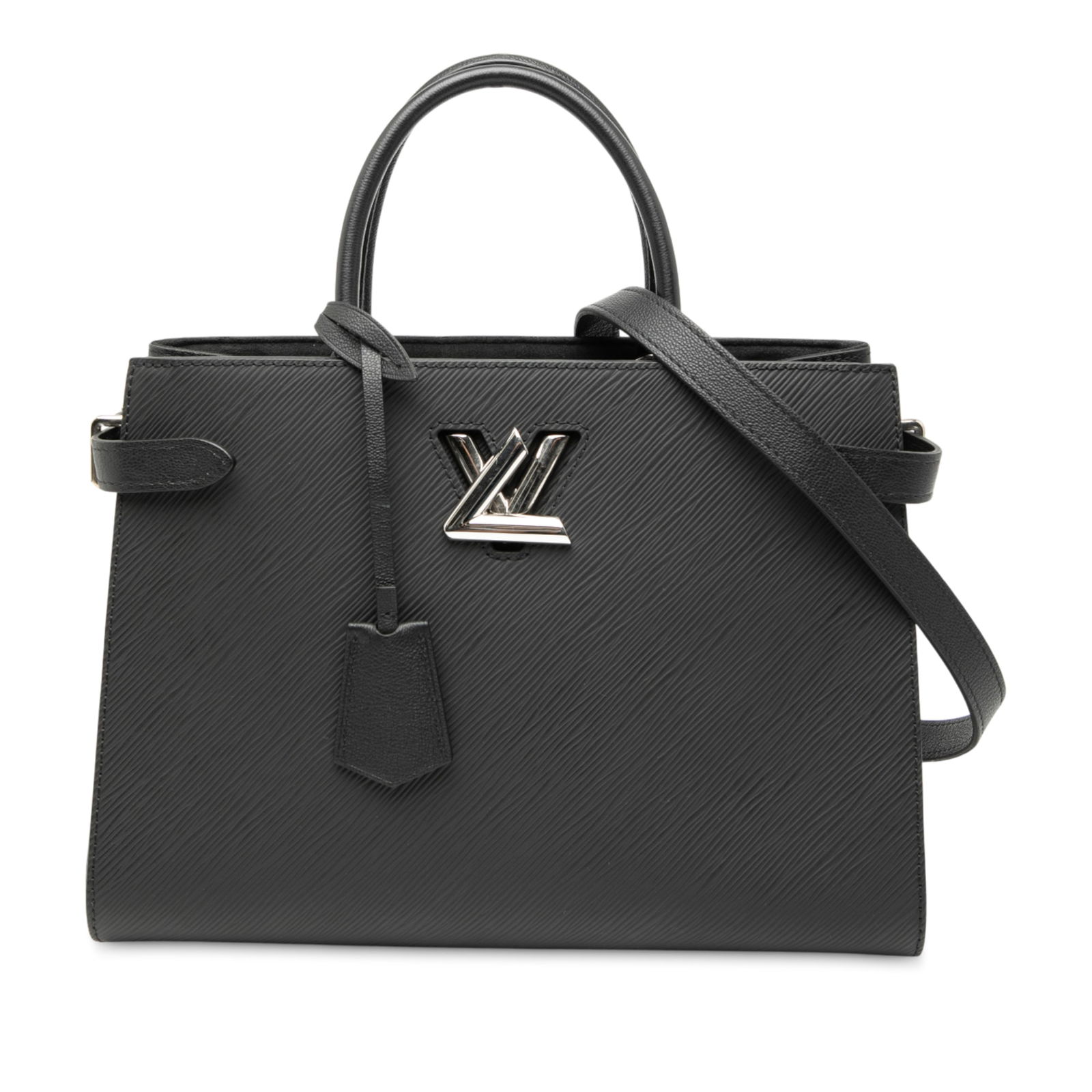 Louis Vuitton Black Epi Twist Satchel with Detachable Strap (1 of 7)