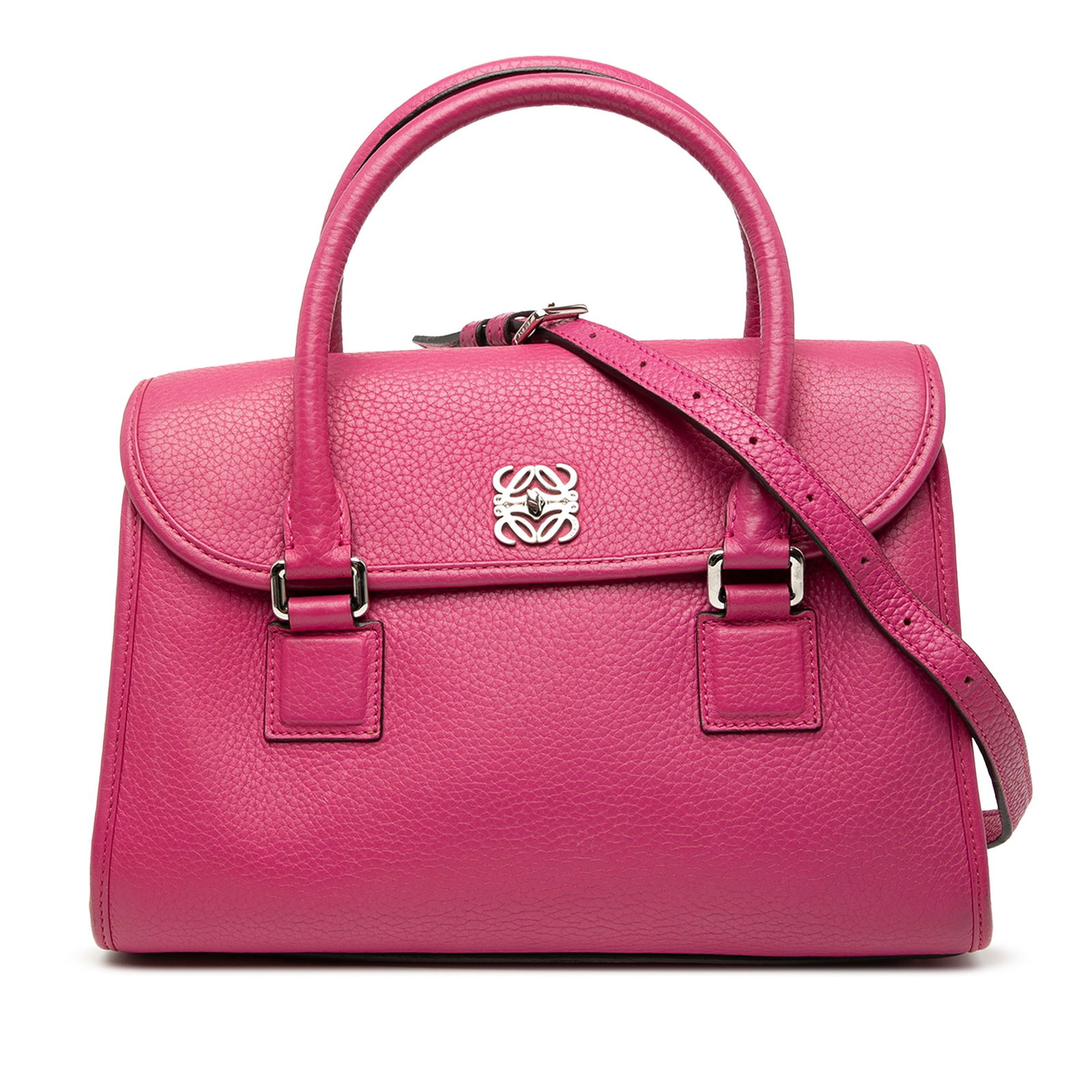 LOEWE Leather Alamo 28 Pink Bag with Detachable Strap (1 of 7)