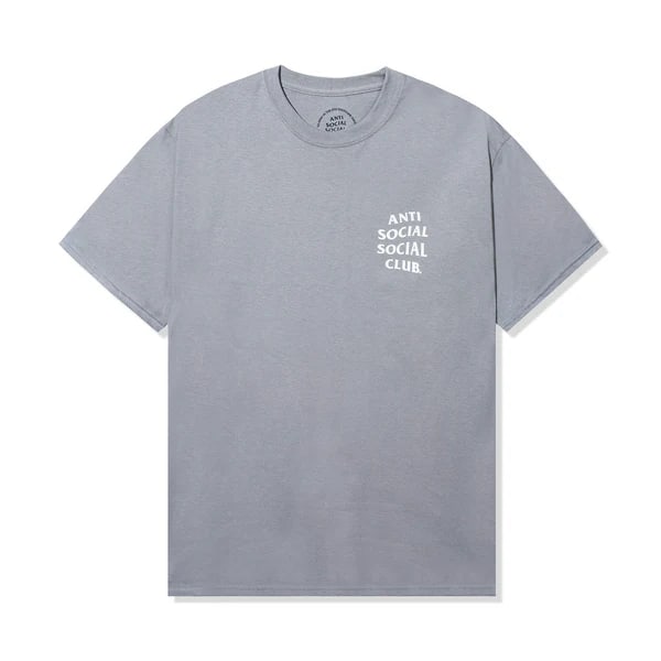 Medium Grey Seasonal Mind Games T Shirt by Anti Social Social Club: Medium Grey Seasonal Mind Games T Shirt by Anti Social Social Club This Anti Social Social Club Seasonal Mind Games tee comes in a medium grey color and features a classic crewneck design. The shirt i