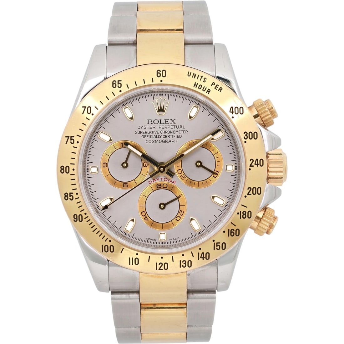 Grey Dial Rolex Daytona Automatic Wristwatch in Steel and 18K Yellow Gold 116523 (1 of 5)