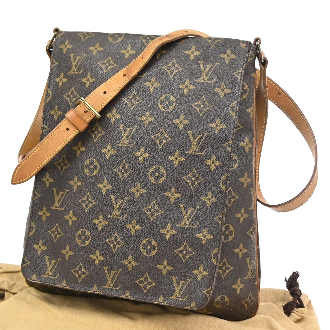 Louis Vuitton Monogram Canvas Musette Salsa Shoulder Bag: Louis Vuitton Monogram Canvas Musette Salsa Shoulder Bag This Louis Vuitton Musette Salsa handbag features the classic monogram canvas in brown, designed for women. It presents a gently used condition