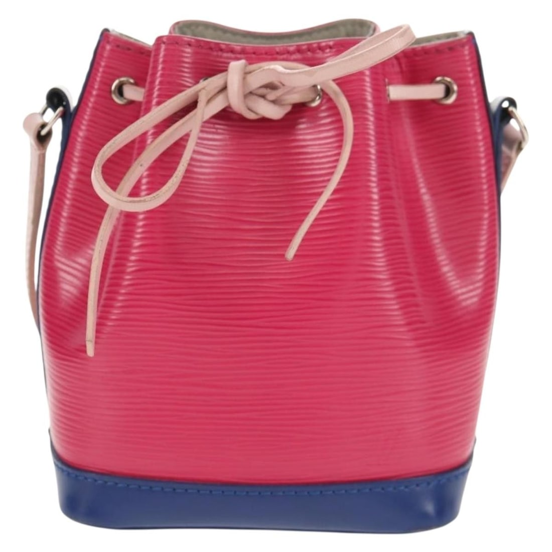 Louis Vuitton Epi Leather Nano Noe Pink Shoulder Bag: Louis Vuitton Epi Leather Nano Noe Pink Shoulder Bag This pre-owned Louis Vuitton Tricolor Noe handbag is crafted from pink Epi leather and designed for women. It features a compact silhouette suitabl