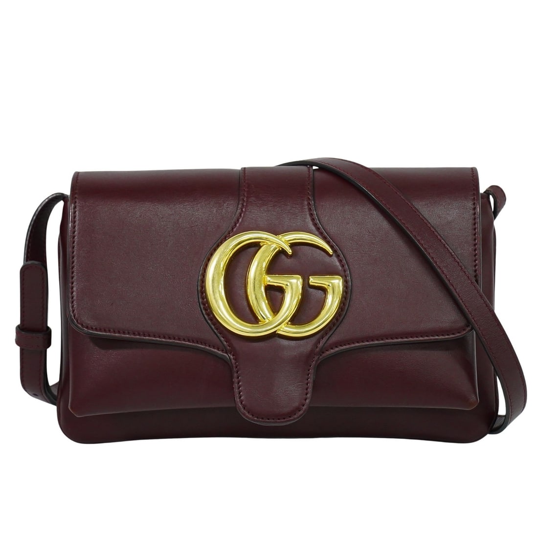 Burgundy Leather Shoulder Bag Gucci Arli 25cm x 16cm x 6cm: Burgundy Leather Shoulder Bag Gucci Arli 25cm x 16cm x 6cm This Gucci Arli shoulder bag for women features burgundy leather with signs of general use. The bag has minor storage odor, slight rubbing on