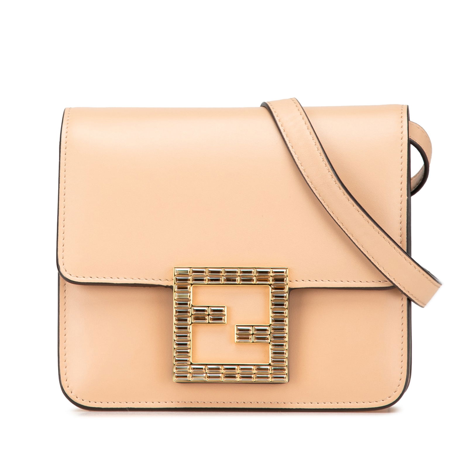 Fendi Leather Crystal Fab Crossbody Bag with Adjustable Strap (1 of 9)