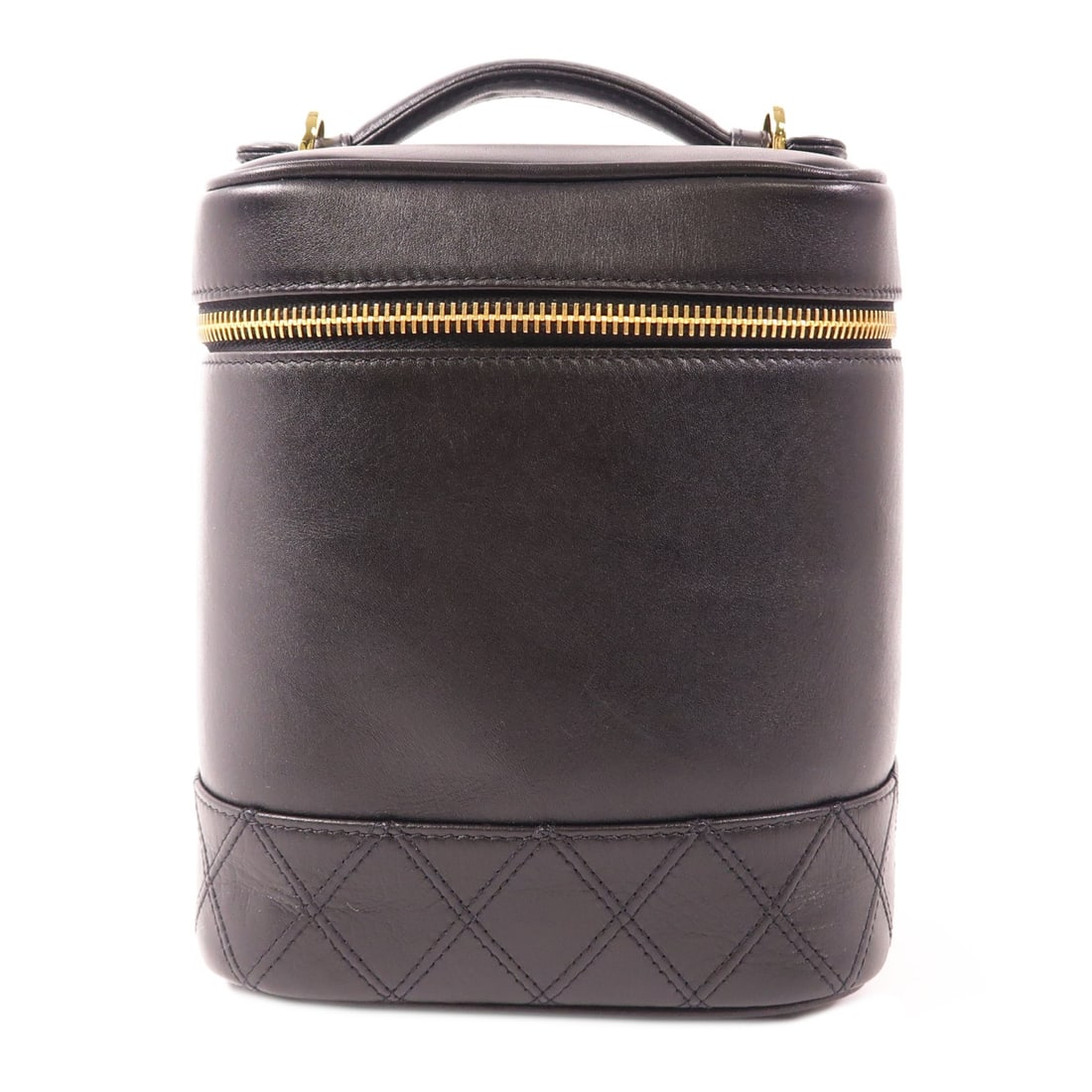 CHANEL Black Calfskin Leather Handbag with GHW (1 of 17)