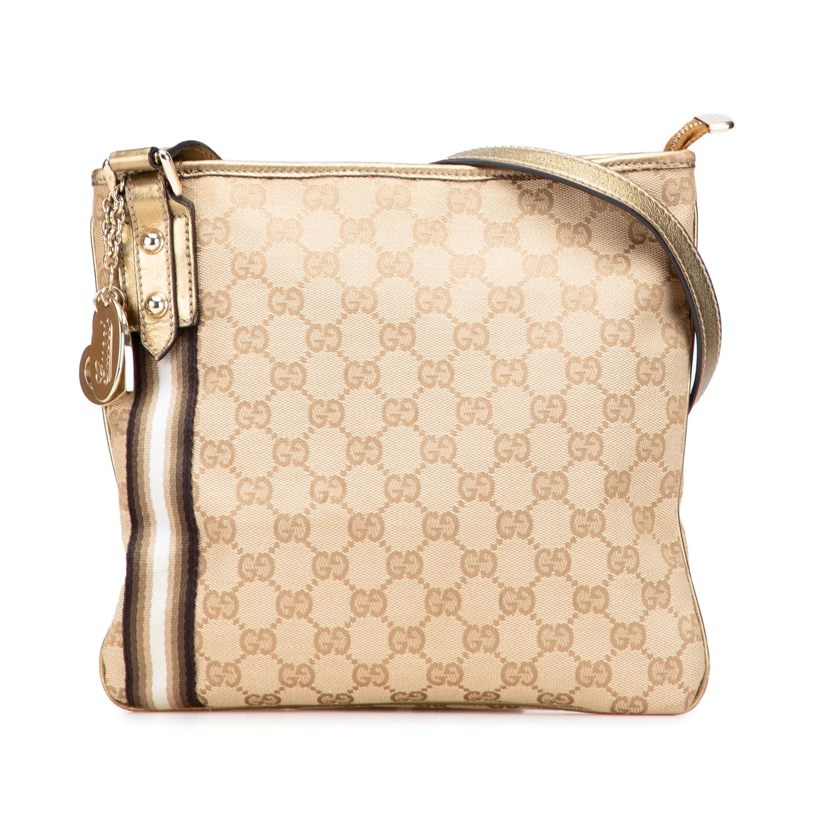 Gucci GG Canvas Jolicoeur Crossbody Bag with Leather Trim: Gucci GG Canvas Jolicoeur Crossbody Bag with Leather Trim The Gucci GG Canvas Jolicoeur Crossbody is an elegant and versatile bag crafted from durable canvas with sophisticated leather trim and iconic